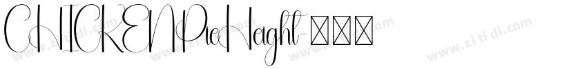 CHICKENPieHeight字体转换