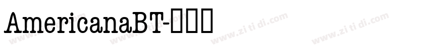 AmericanaBT字体转换