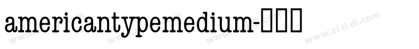 americantypemedium字体转换