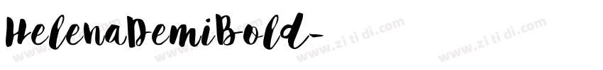 HelenaDemiBold字体转换