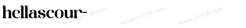 hellascour字体转换