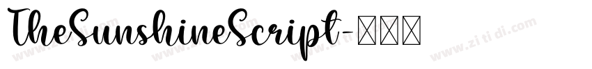 TheSunshineScript字体转换