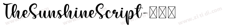 TheSunshineScript字体转换