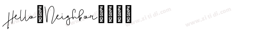 Hello_Neighbor字体转换