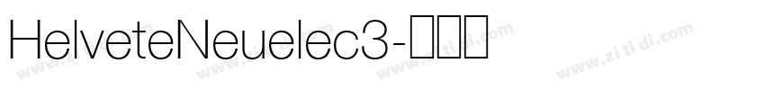 HelveteNeuelec3字体转换