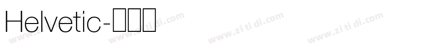 Helvetic字体转换