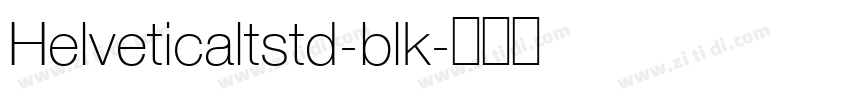 Helveticaltstd-blk字体转换