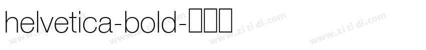 helvetica-bold字体转换