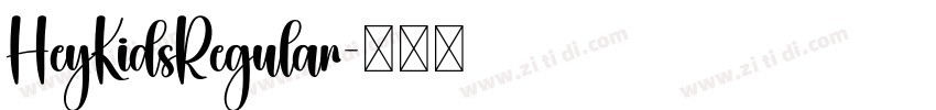 HeyKidsRegular字体转换
