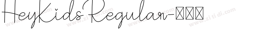 HeyKidsRegular字体转换