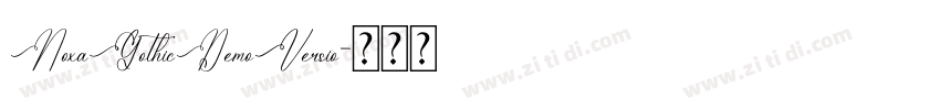 NoxaGothicDemoVersio字体转换