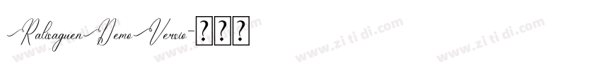 RalisaguenDemoVersio字体转换