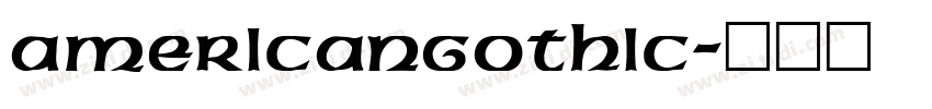 AmericanGothic字体转换