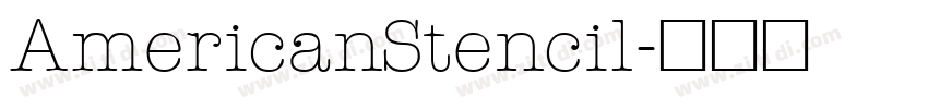 AmericanStencil字体转换