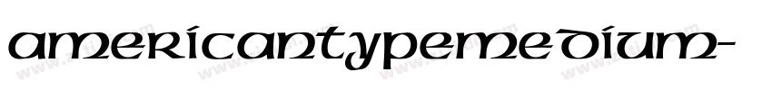 americantypemedium字体转换
