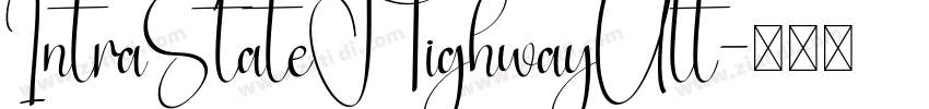 IntraStateHighwayUlt字体转换