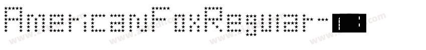 AmericanFoxRegular字体转换