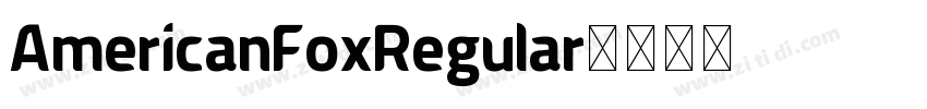 AmericanFoxRegular字体转换