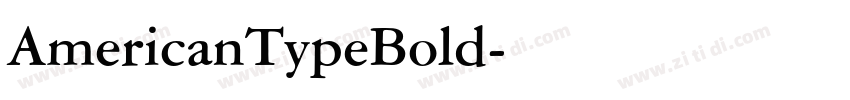 AmericanTypeBold字体转换