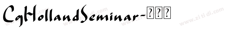 CgHollandSeminar字体转换