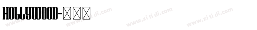 hollywood字体转换