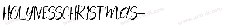 HOLYNESSCHRISTMAS字体转换