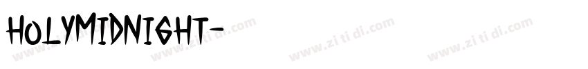 HolyMidnight字体转换