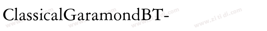 ClassicalGaramondBT字体转换