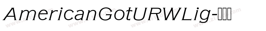 AmericanGotURWLig字体转换