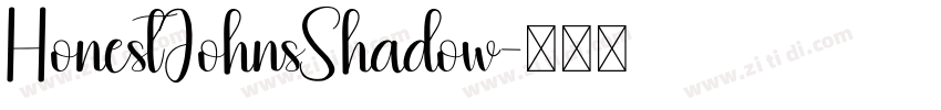 HonestJohnsShadow字体转换