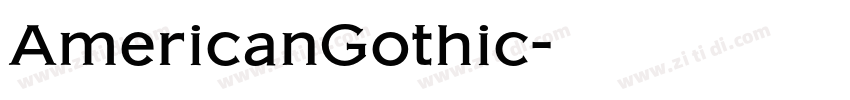 AmericanGothic字体转换
