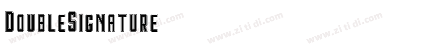 DoubleSignature字体转换