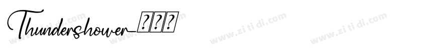 Thundershower字体转换