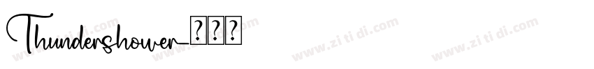 Thundershower字体转换