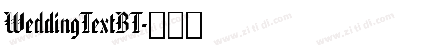 WeddingTextBT字体转换