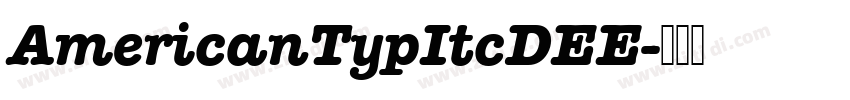 AmericanTypItcDEE字体转换