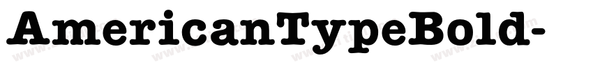 AmericanTypeBold字体转换