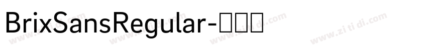 BrixSansRegular字体转换