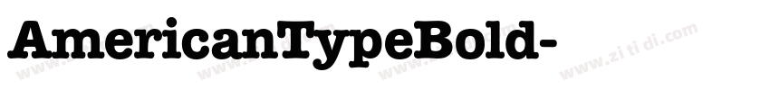 AmericanTypeBold字体转换