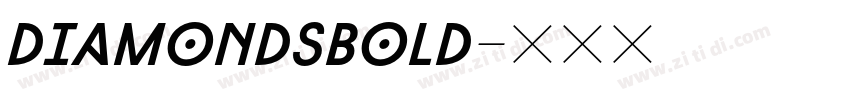 DiamondsBold字体转换