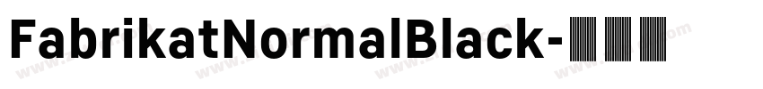 FabrikatNormalBlack字体转换
