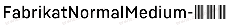 FabrikatNormalMedium字体转换