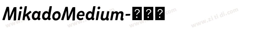 MikadoMedium字体转换