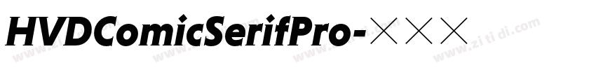 HVDComicSerifPro字体转换