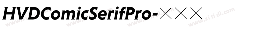 HVDComicSerifPro字体转换