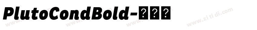 PlutoCondBold字体转换