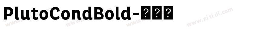 PlutoCondBold字体转换