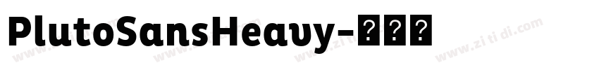 PlutoSansHeavy字体转换