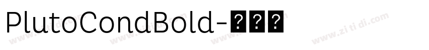 PlutoCondBold字体转换