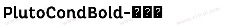 PlutoCondBold字体转换